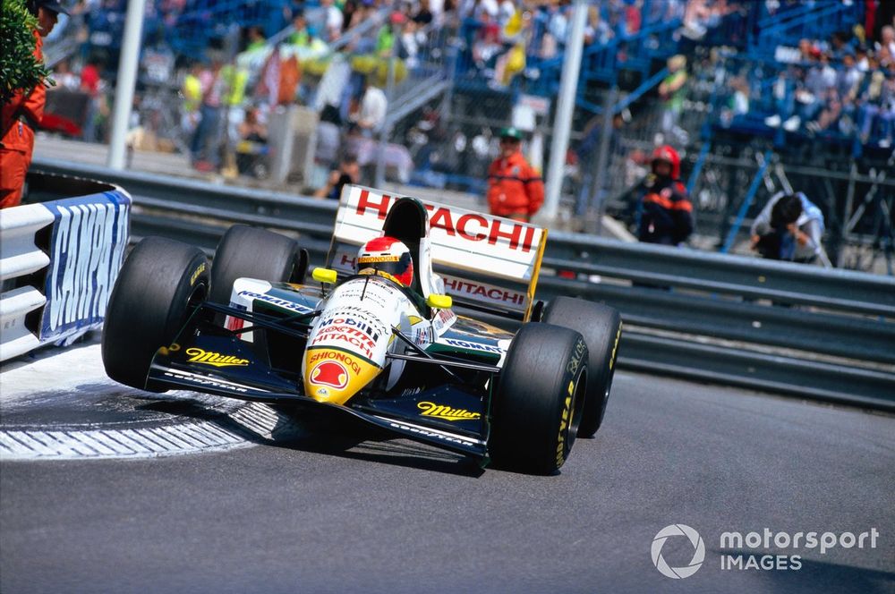 Herbert bowed out with the 107 after a gearbox failure at Monaco in 1994