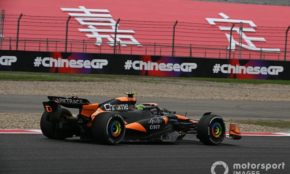 F1 Chinese GP: Norris takes sprint pole in chaotic dry-to-wet qualifying