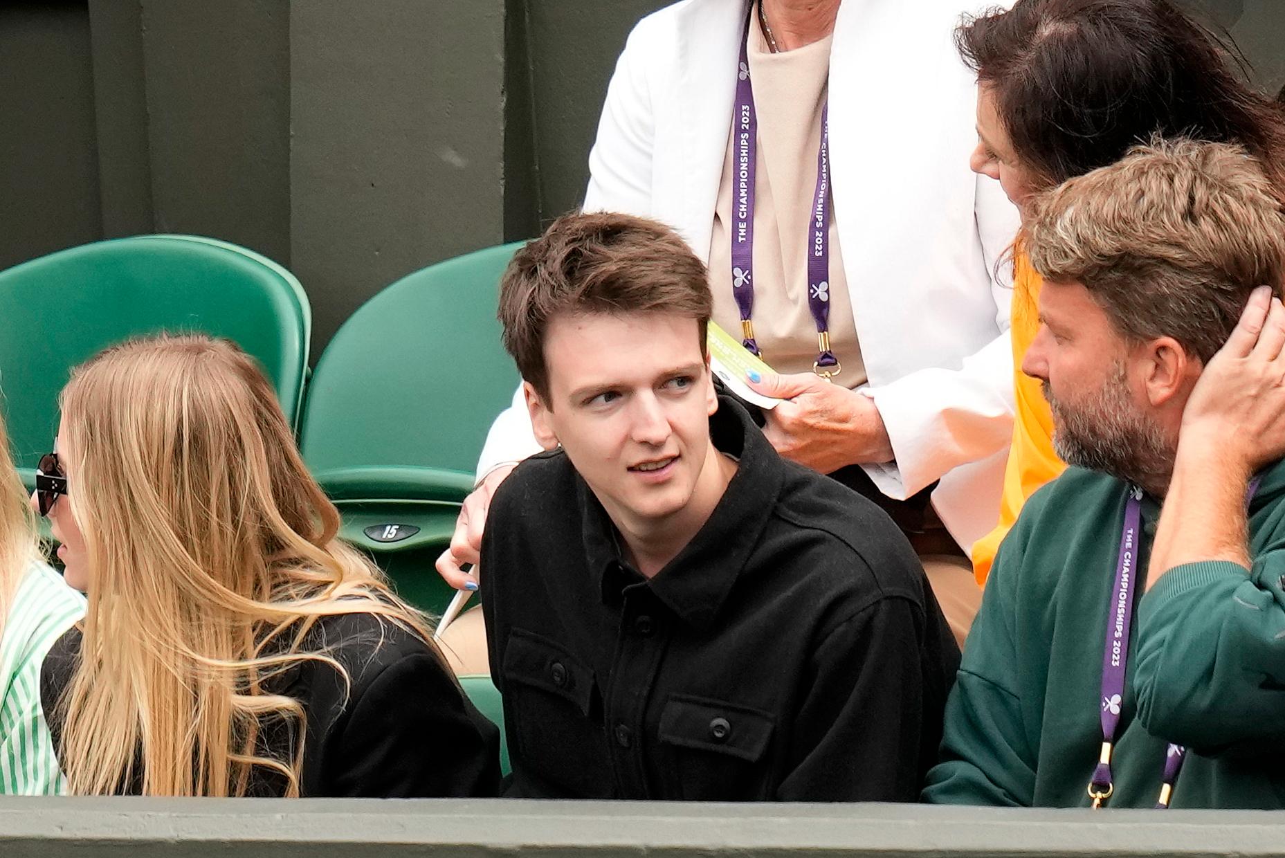 Stepan Simek i publiken under Wimbledon-finalen förra sommaren.