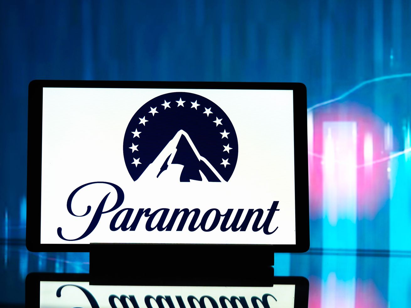 In this photo illustration, a Paramount Pictures Corporation...