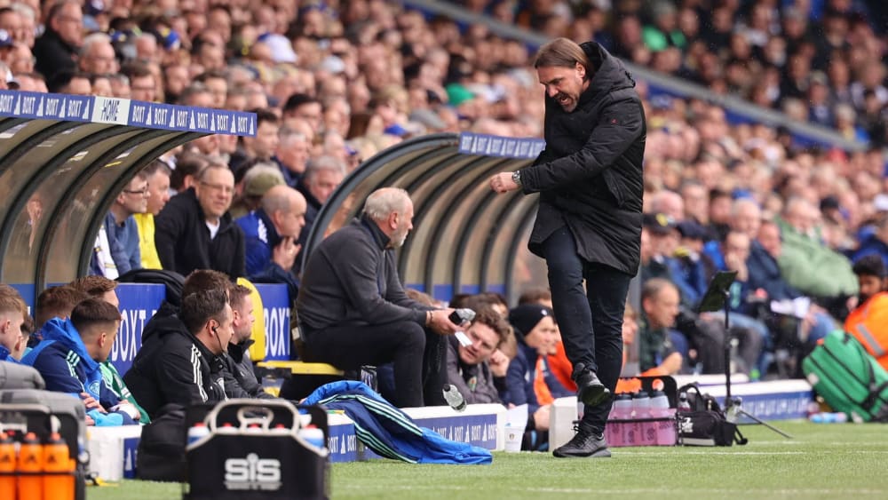 Frustriert: Leeds-Trainer Daniel Farke im Heimspiel gegen Blackburn am Samstag.