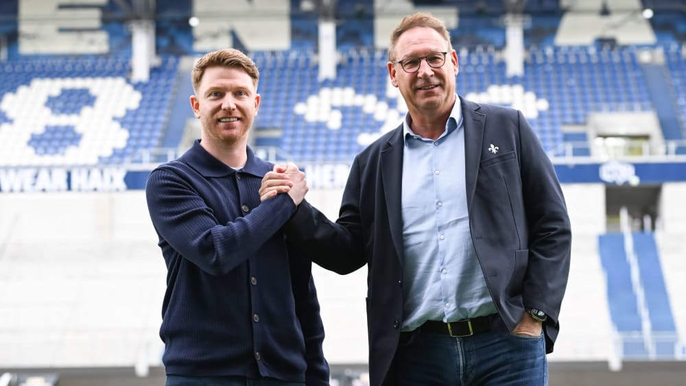 Darmstädter Führungsriege: Der neue Sportdirektor Paul Fernie (l.) und Präsident Rüdiger Fritsch.