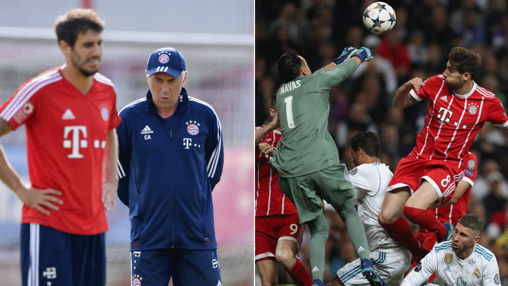 Alles im Blick: Carlo Ancelotti (li.) und Javi Martinez arbeiteten bei Bayern Seite an Seite.