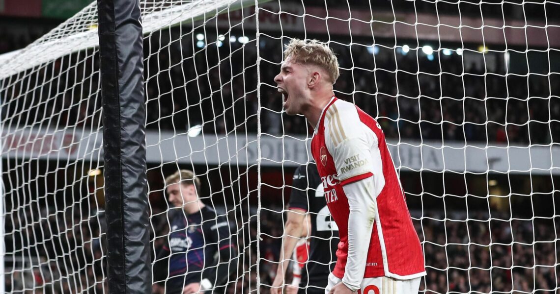 ‘Been a tough season for me’ – Smith Rowe thanks Arsenal fans after rare start