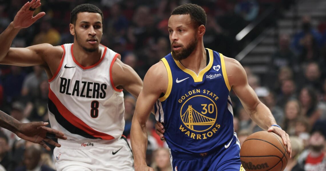 Golden State Warriors move above LA Lakers in standings with win over Portland Trail Blazers