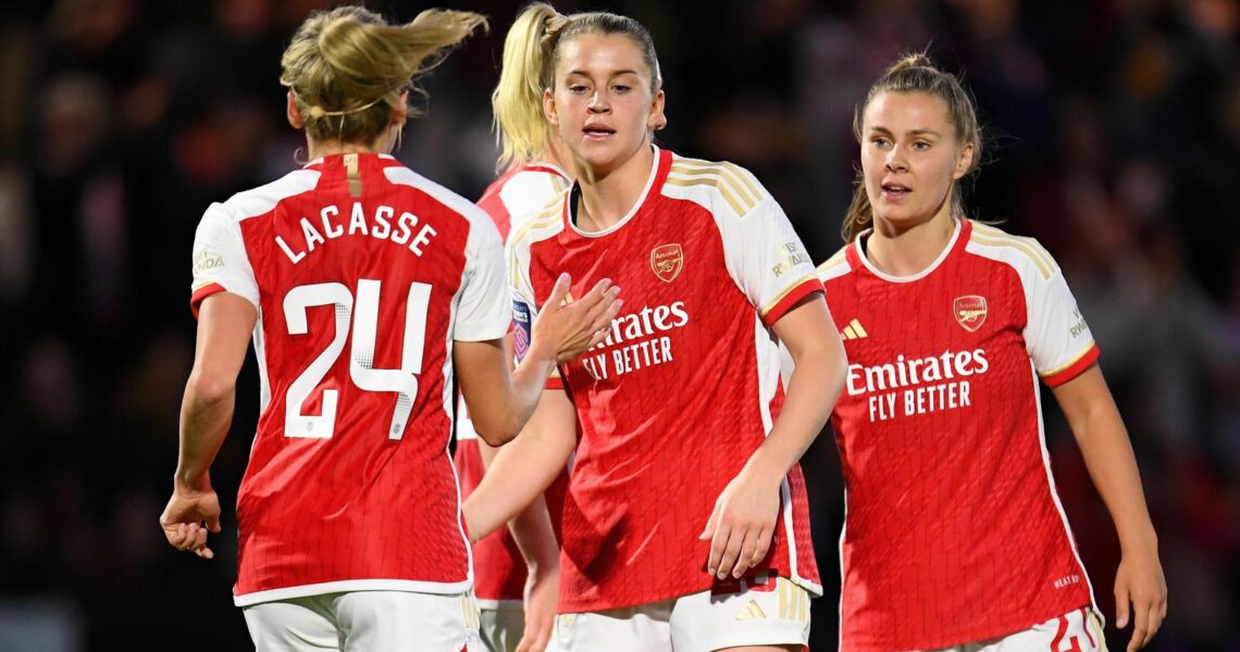 Arsenal on brink of UEFA Women’s Champions League after thrashing Bristol City