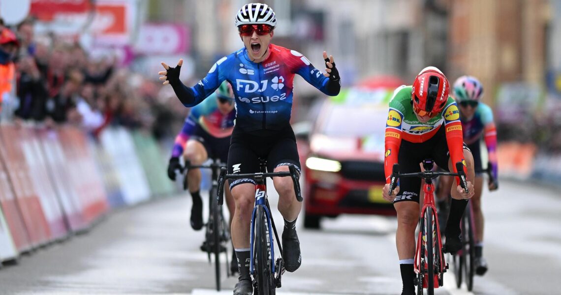 Brown upsets Longo Borghini and Vollering to win Liege-Bastogne-Liege