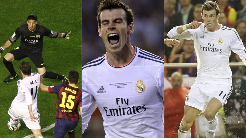 Ein Tor für die spanischen Geschichtsbücher: Gareth Bale im Pokalfinale 2014.