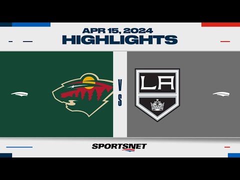 NHL Highlights | Wild vs. Kings – April 15, 2024