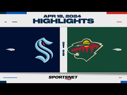 NHL Highlights | Kraken vs. Wild – April 18, 2024