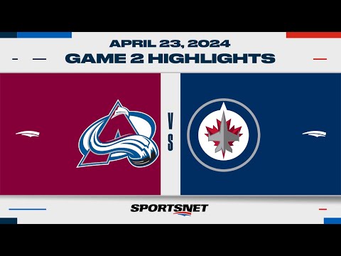 NHL Game 2 Highlights | Avalanche vs. Jets – April 23, 2024