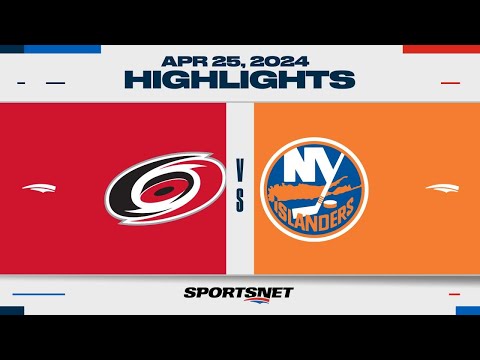 NHL Game 3 Highlights | Hurricanes vs. Islanders – April 25, 2024