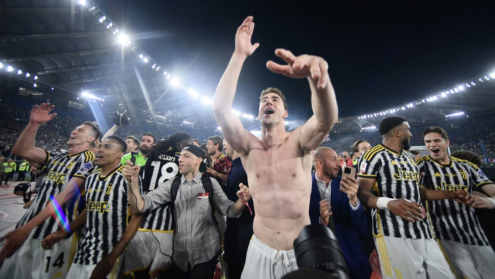 Schoss Juventus zum Coppa-Triumph: Dusan Vlahovic.