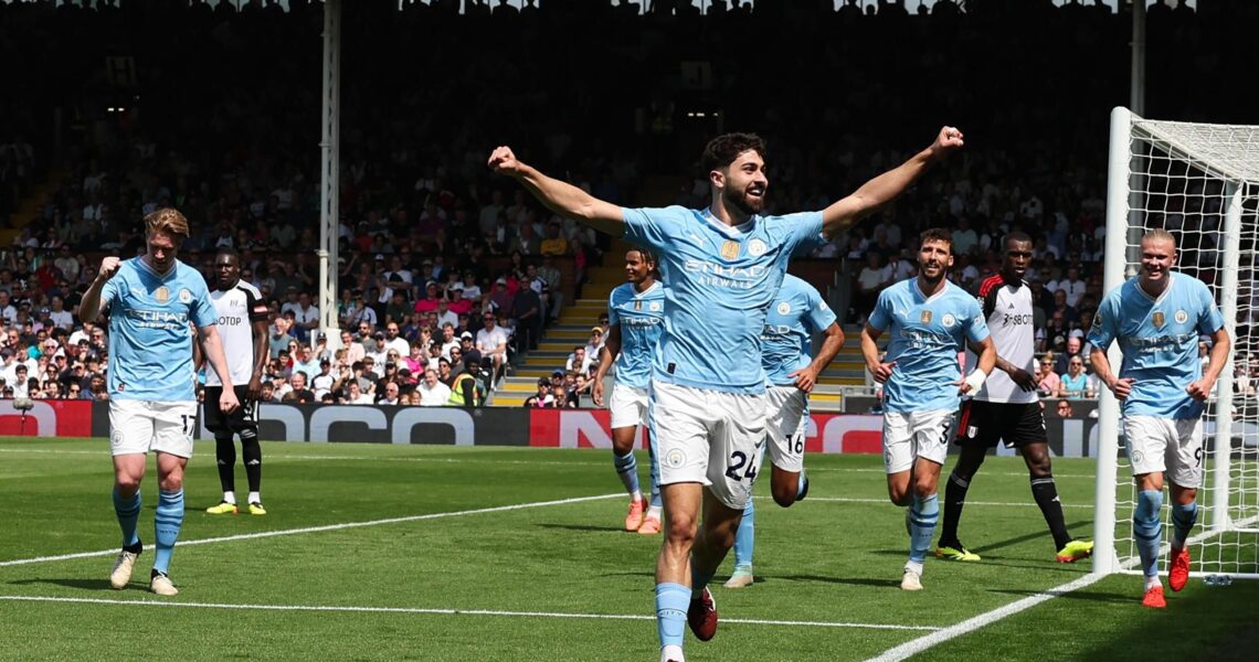 Gvardiol scores brace as City take one step closer to history with win over Fulham
