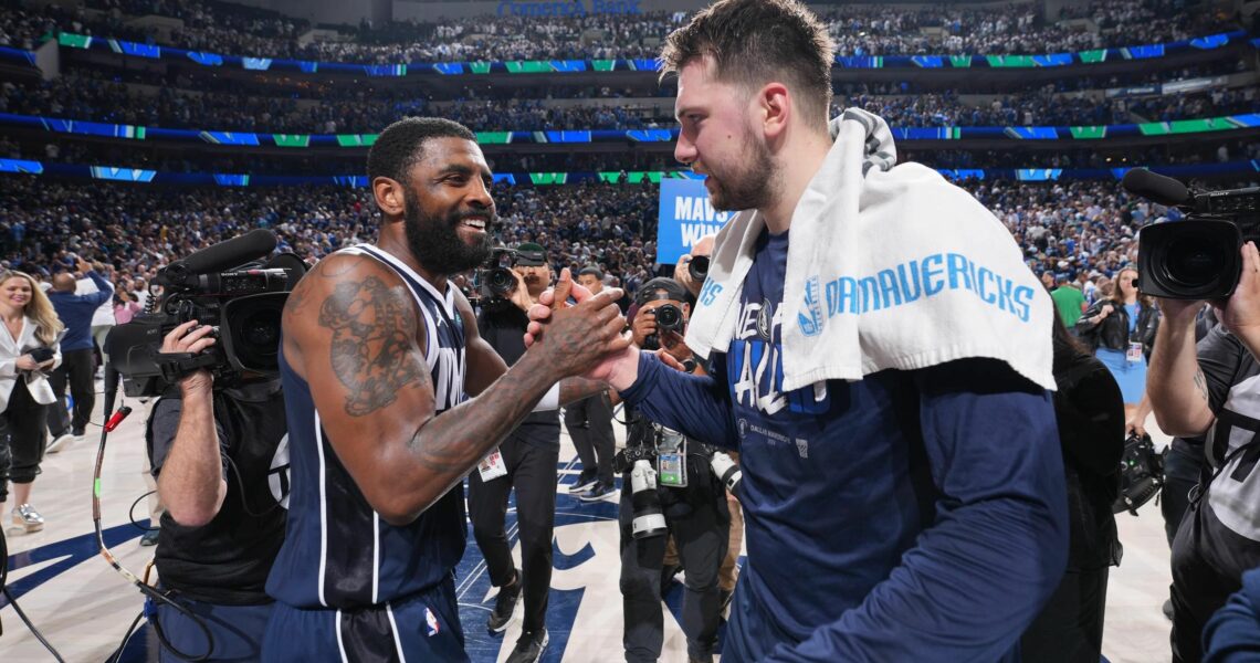 ‘We’re both born for this’ – Irving and Doncic take Mavs to 3-0 lead over Timberwolves