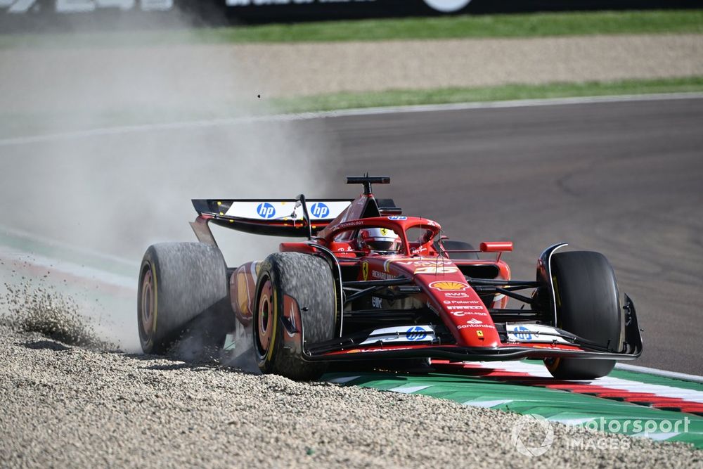 Leclerc and many others flirted with the gravel traps across the Friday practice sessions