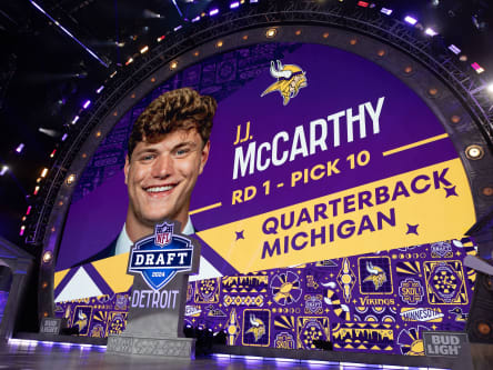 J.J. McCarthy beim NFL Draft