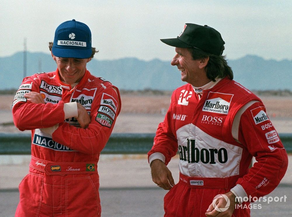 Despite never racing against each other, Fittipaldi and Senna generated a strong friendship