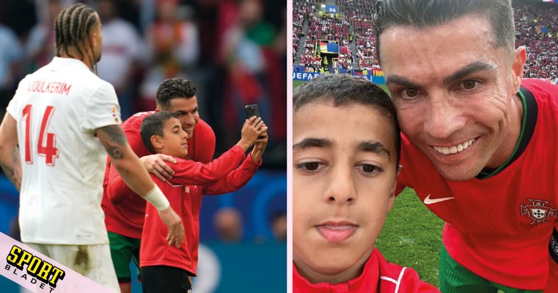 Så tog Berat, 10, en selfie med Ronaldo