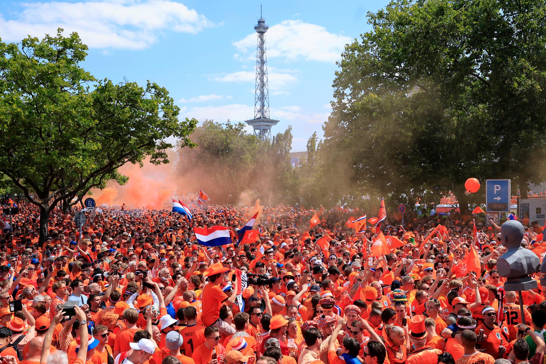 Nederländska fans i Tyskland