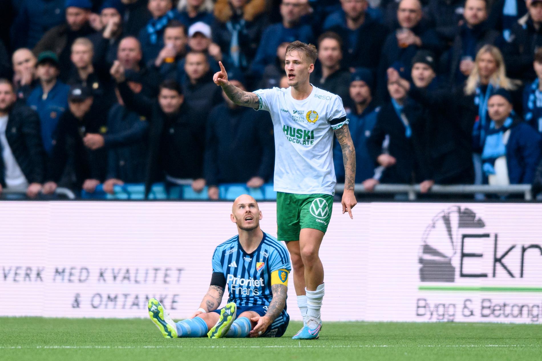 Fredrik Hammar under fjolårets derby mot Djurgården