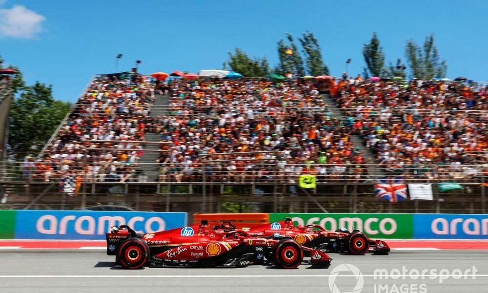 Leclerc “didn’t understand the point” of Sainz’s early F1 Spanish GP attack