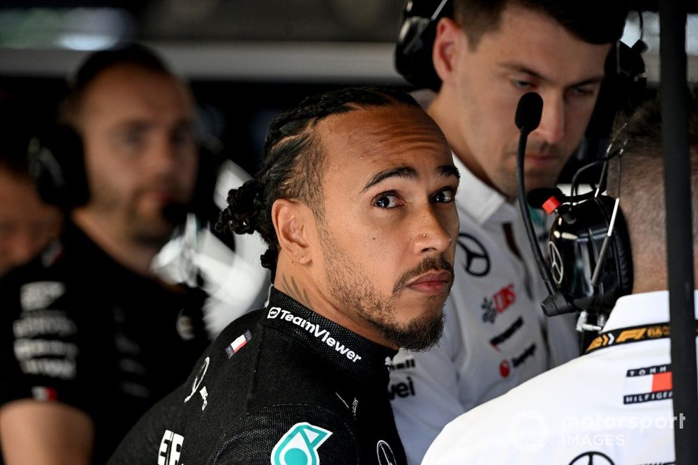 Lewis Hamilton, Mercedes-AMG F1 Team, in the garage 