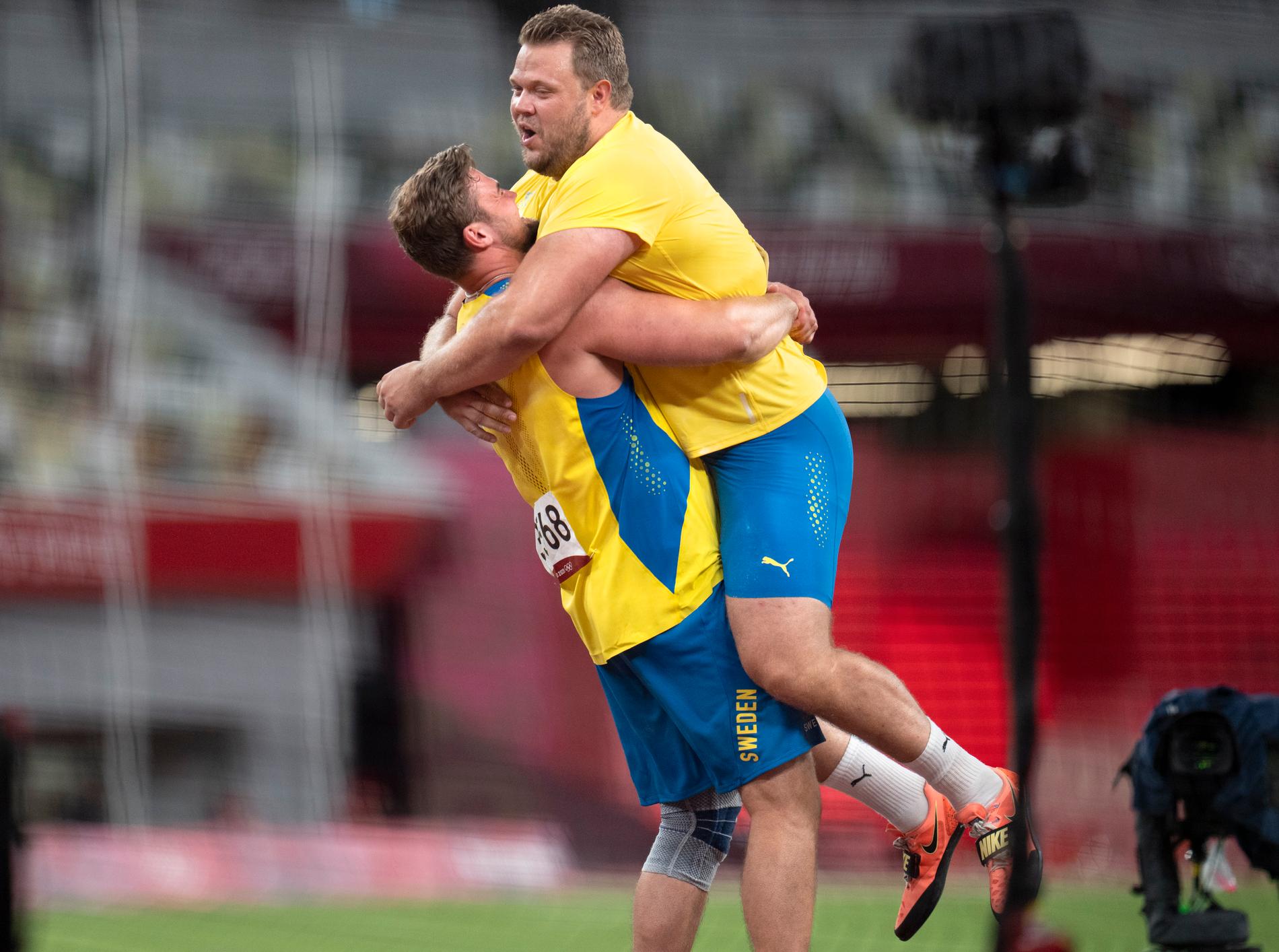 Simon Pettersson och Daniel Ståhl tog silver och guld i OS, 2021.