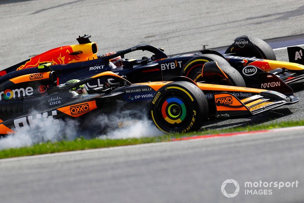 Norris didn't back down from the tough fight against Verstappen