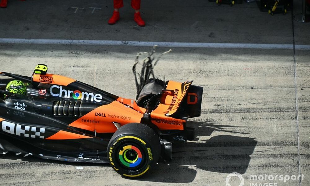 McLaren use repaired old floors to fix Norris’s F1 car “destroyed” in Verstappen crash