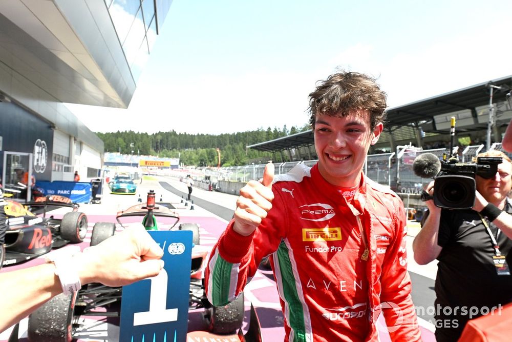 Prema has endured a disappointing season in F2 so far, but Bearman broke through to record its first podium and victory in the Austria sprint